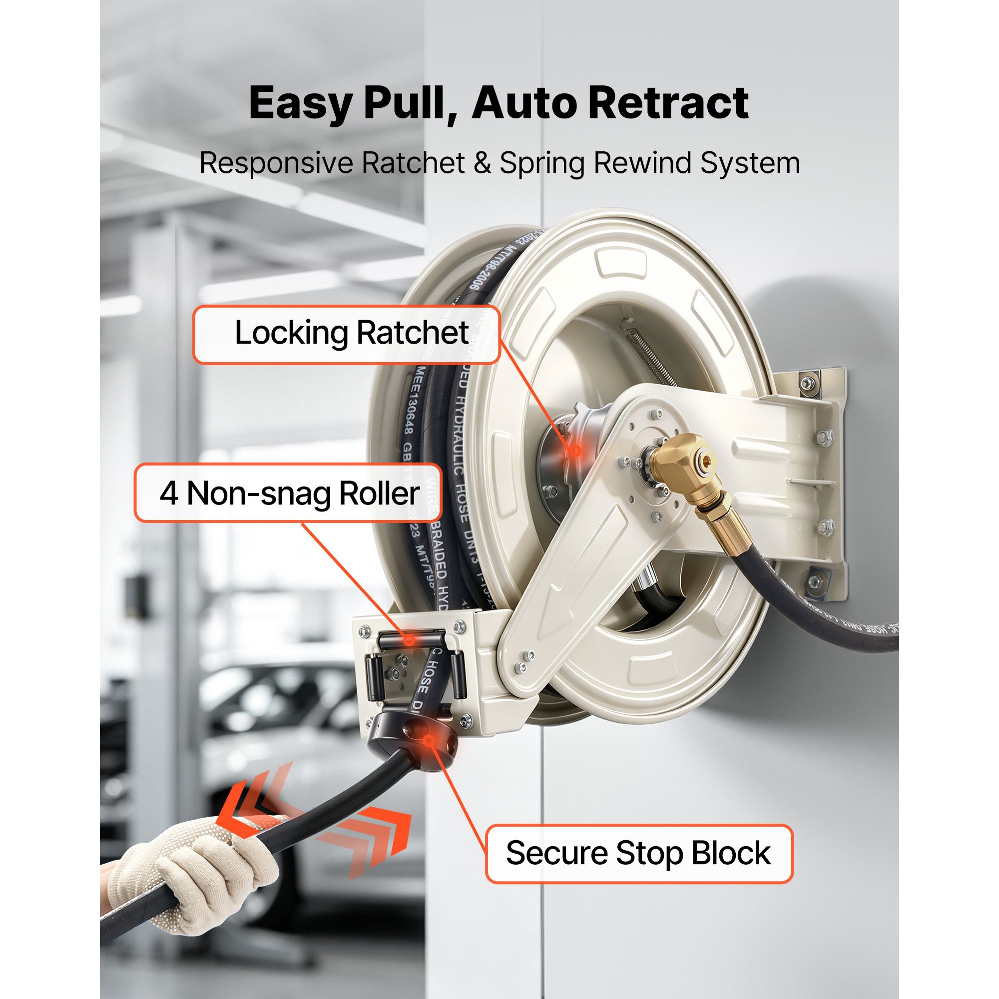 Oil Hose Reel, 1/2 inch x 50 f - Reel Oil review and price